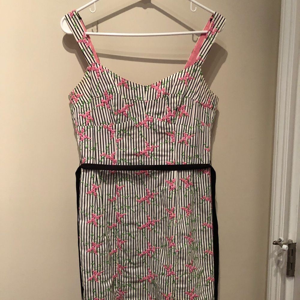 Nanette Lepore summer pink flower dress